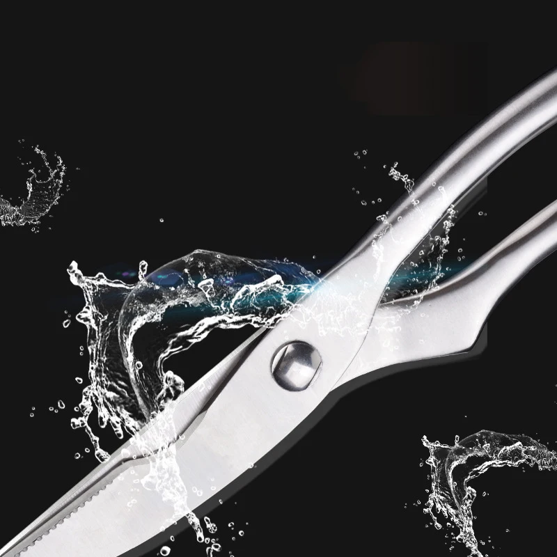 

Stainless Steel Kitchen Chicken Bone Scissors Multi-function Sharp Back Locks Fish Shears Tools For Meat Vegetable Barbecue Tool