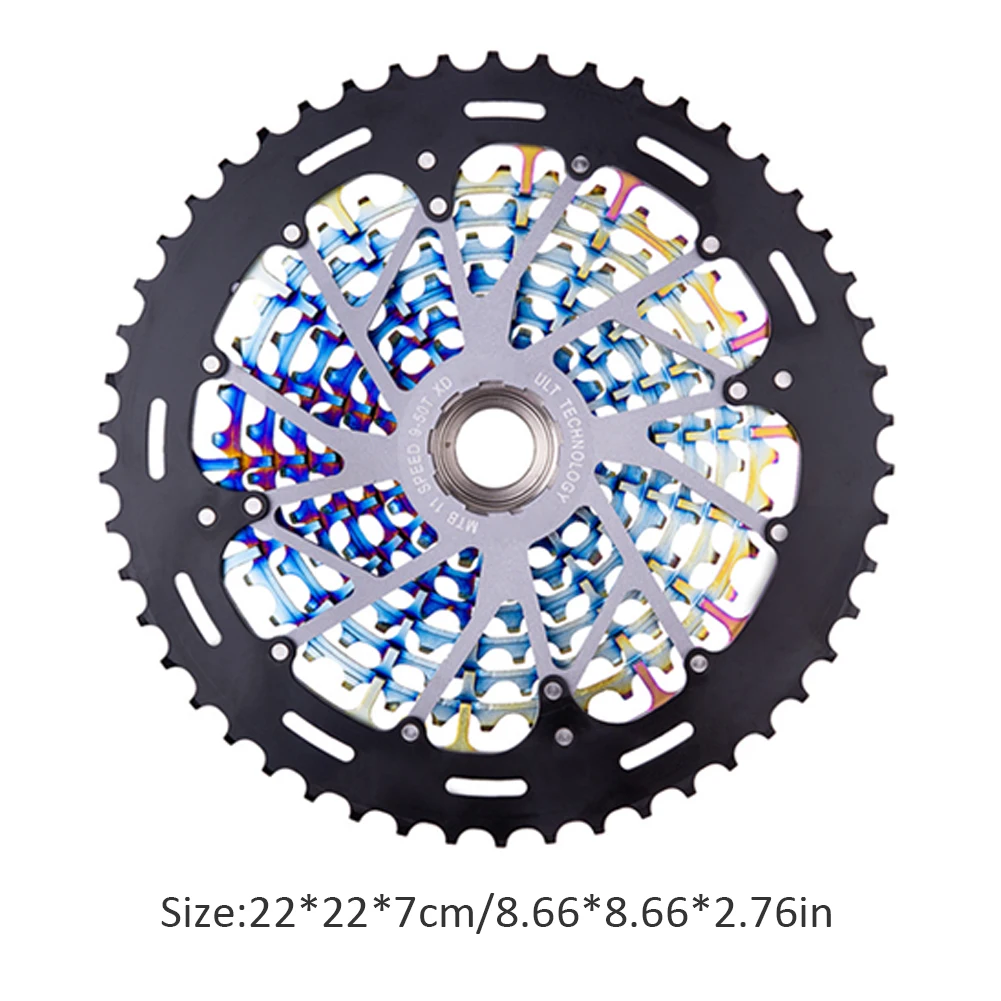 

Road Bicycle Cassette Bicycle Freewheel Cassette 11-Speed MTB 9-50 T Mountain Bike Cassette 11S 50T Colorful Prevent The Chain
