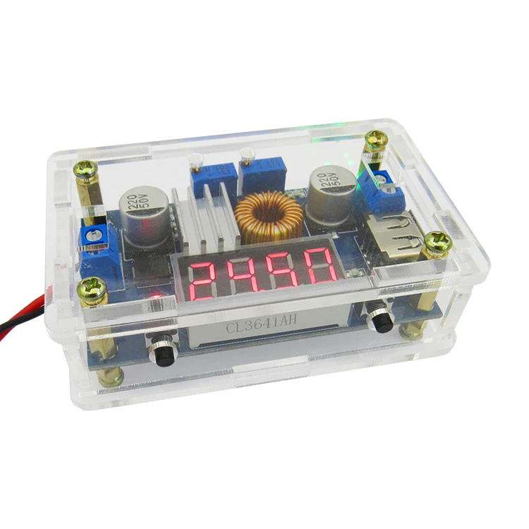 

5A constant voltage constant current step-down power supply module voltage and current power display housing LED drive lithium b