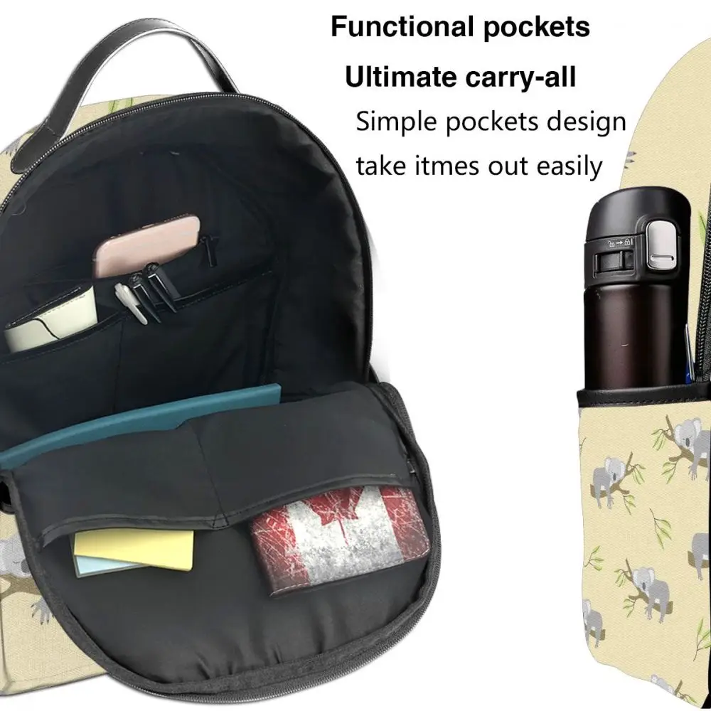 

Fashion backpack 2021 shoulder bags Cute Sleeping Koala On Tree school bags for teenage girls light travel backpack
