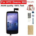 Для htc Desire 500 ЖК сенсорный экран дигитайзер панель Стекло сенсор + ЖК-дисплей монитор модуль экран в сборе