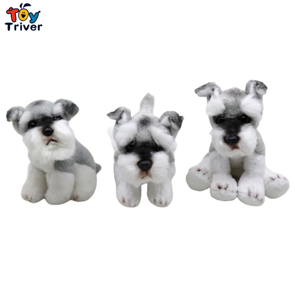 

Kawaii Schnauzer Stuffed Animals Doll Puppy Dog Soft Plush Toys Triver Kids Baby Children Birthday Gift Home Decoration Crafts
