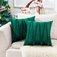 soft velvet striped cushion covers nordic throw pillows cover cases decorative pillowcases for home sofa seat chair friend gift