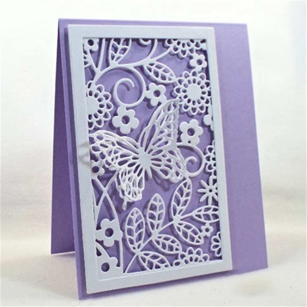 Тиснение карты трафарет рождественские украшения шаблон бабочка из