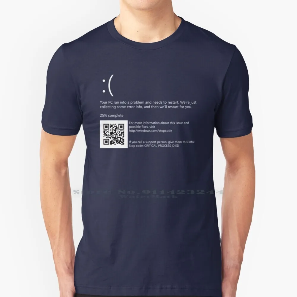 

Bsod-Blue Screen Of Death Windows 10 T Shirt Cotton 6XL Bsod Bluescreenofdeath Windows 10 Blue Screen Of Death Error