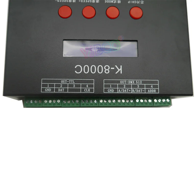 K-8000C программируемый DMX/SPI sd-карта светодиодный контроллер пикселей off-lineDC5-24V для