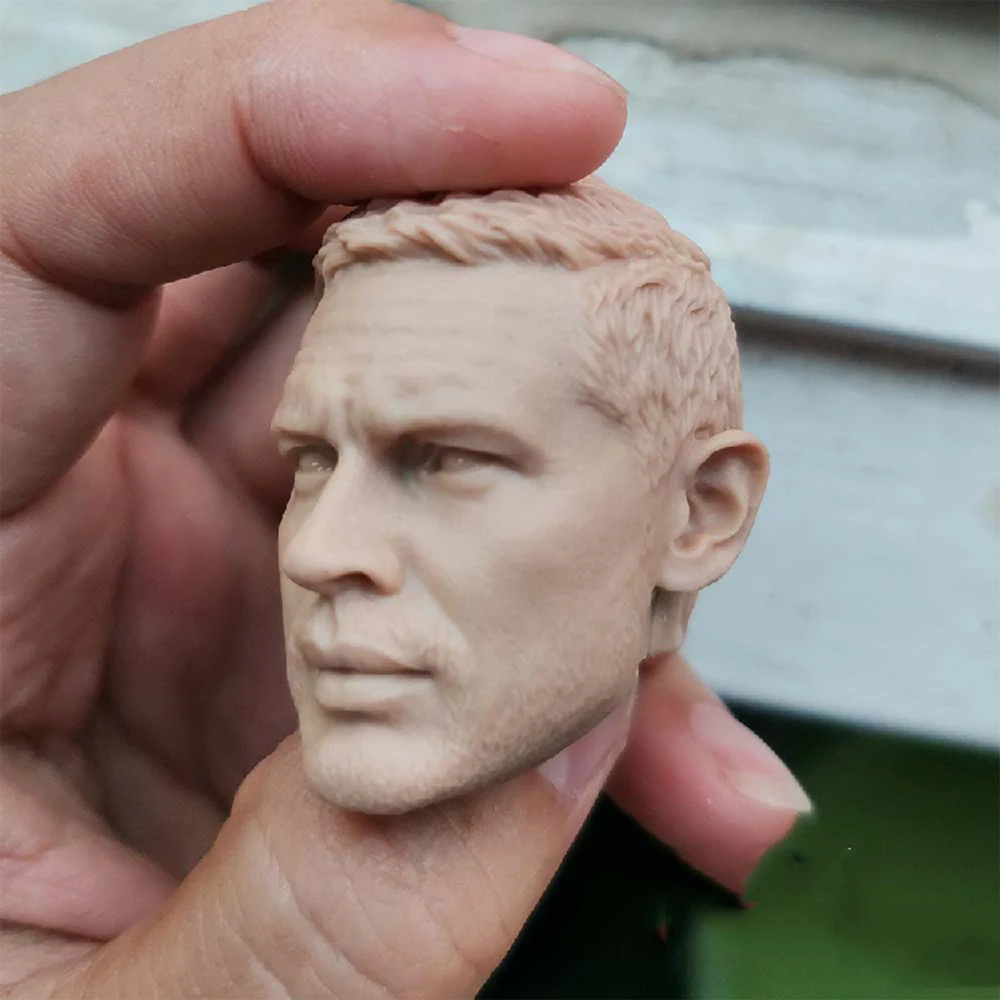 

In Stock 1/6 Repainted Male Head Tom Hardy Head Sculpt Max Head Fit 12'' Muscle Action Figure Body
