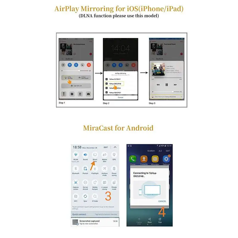 ТВ приемник AnyCast M9 plus miracast Airplay HD 1080P беспроводной Wi Fi адаптер совместимый с