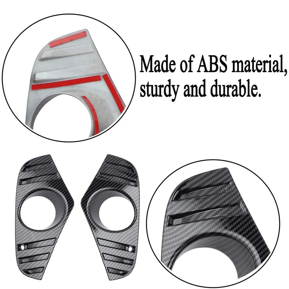 2 шт. хромированные передние Противотуманные фары Крышка лампы Накладка рамка