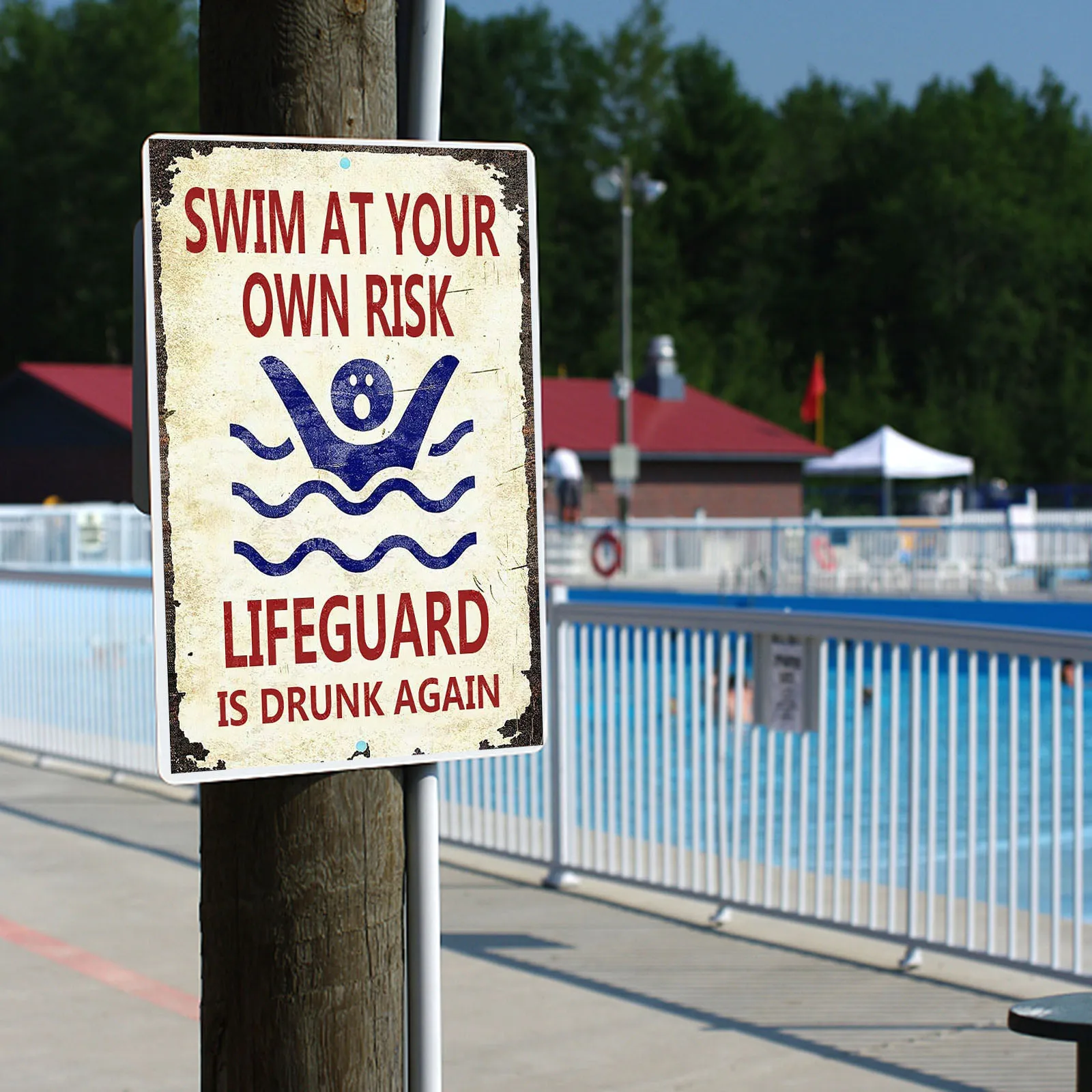 

Free Shipping Hot Tub Rules Backyard Decoration 12" x 18" Metal Sign Indoor/Outdoor Pool Decor Swimming Pool Sign