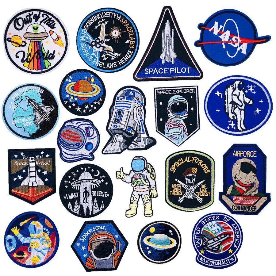 

1pcs Universe Theme Embroidered Patches Sew On/Iron On for Applique Stickers Badge Accessories Decoration Clothing Patch