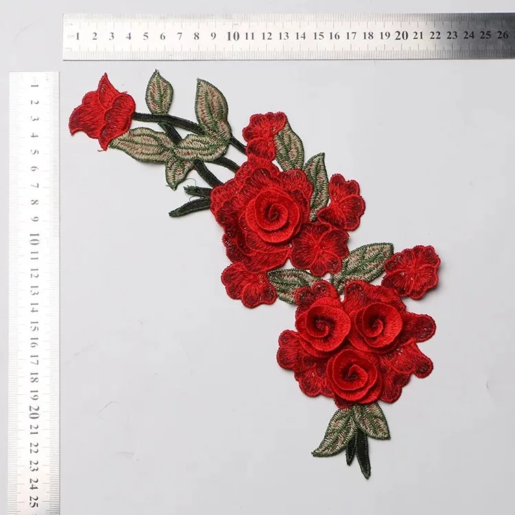 fashion 1pcs Flowers Iron On embroidery Patche Fleur De Lis Applique Clothes Washable Application | Аксессуары для одежды