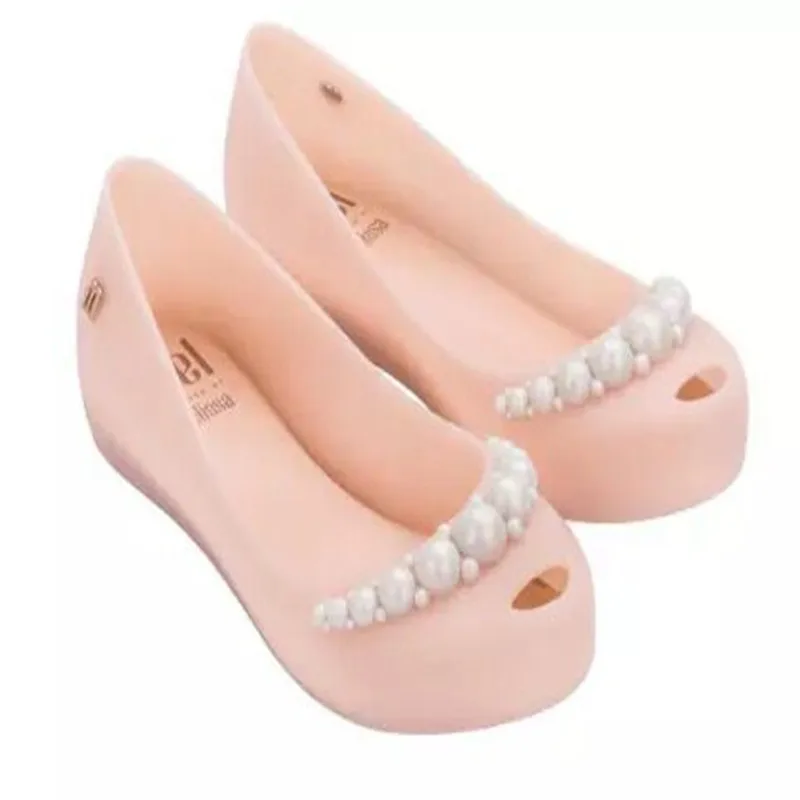 Детские летние туфли Melissa pearl новинка 2020 сандалии желе для девочек с открытым
