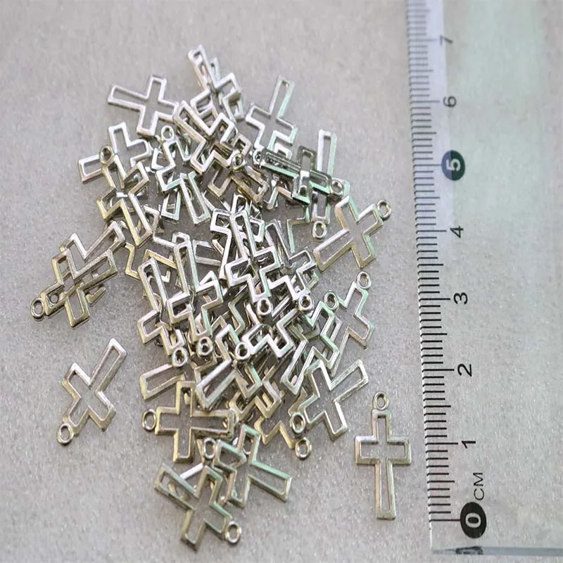 Католическая Золотая мини медаль с кулоном в виде Креста Иисуса ручная работа из