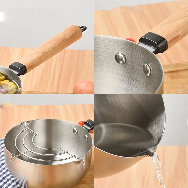 Сковорода для молока сковорода снега из нержавеющей стали толстый горшок лапши