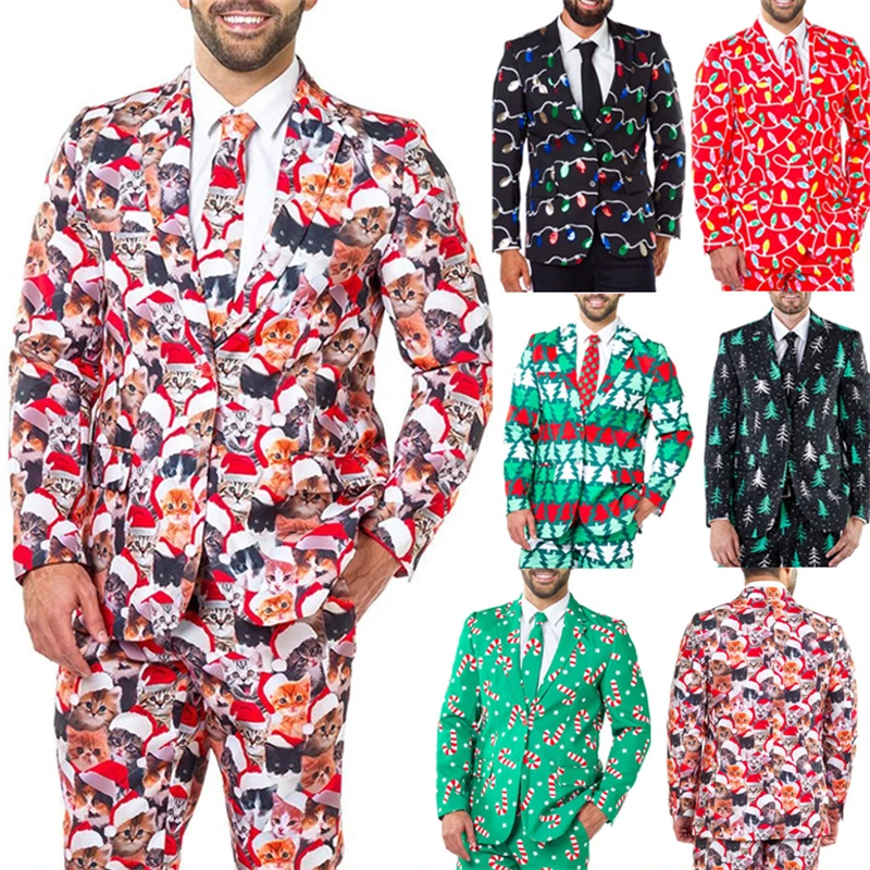 

Мужская зимняя куртка, блейзер, приталенный Мужской Блейзер, рождественские костюмы, мужской костюм, куртка, блейзеры, повседневная мужская...