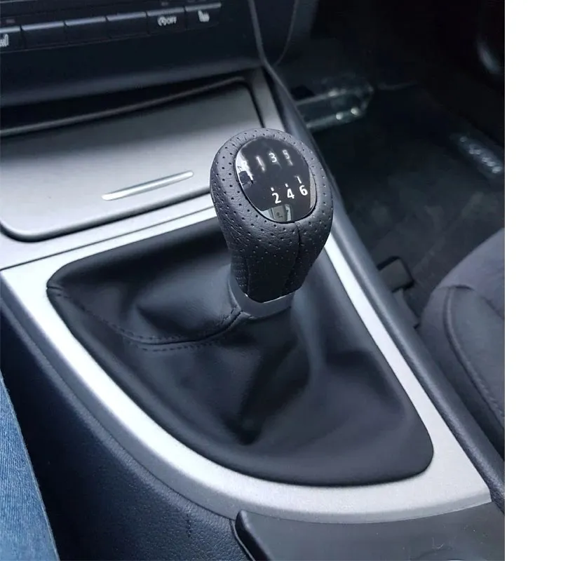 

Car Gear Shift Knob 5 Speed 6 Speed For BMW E87 Manual Gearbox Handle Lever Stick With PU Leather Boot M Logo