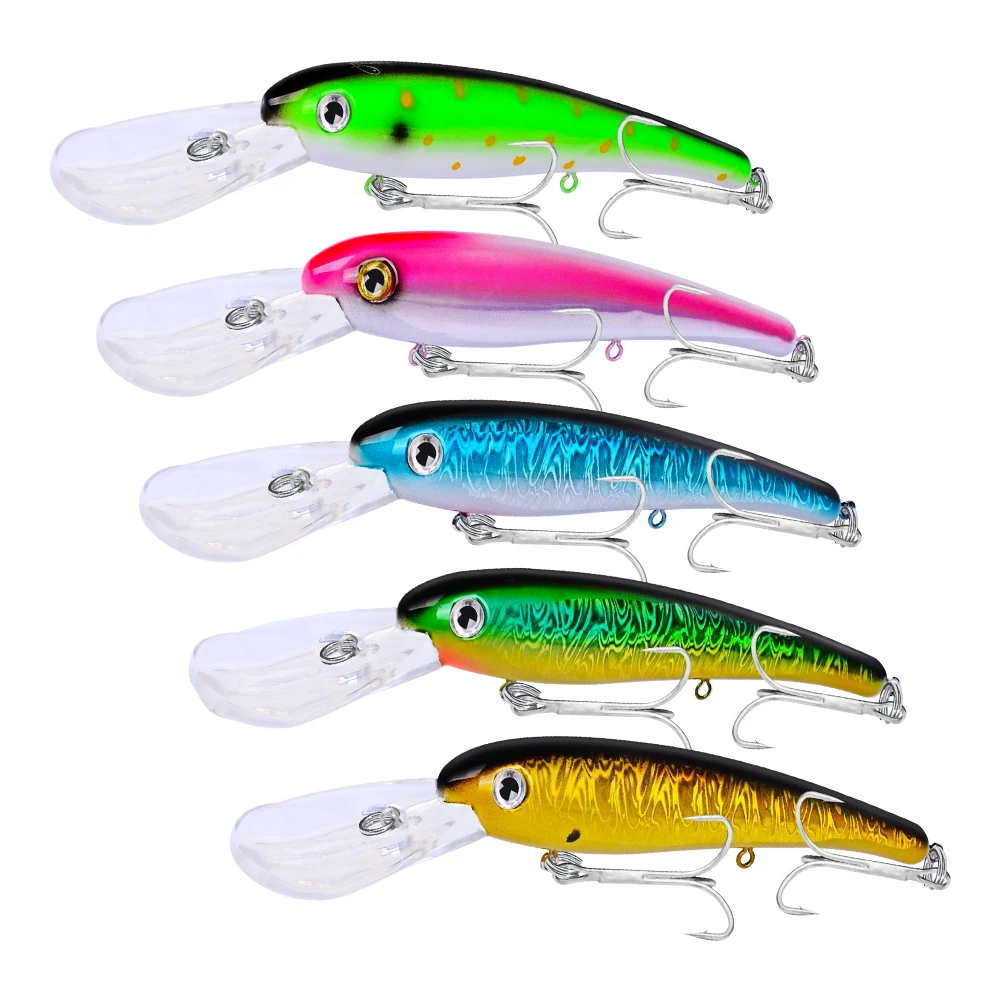 1PC Fishing Bait Exported to USA Fishing Tackle 41g/20cm Big Fishing Lure With 1/0# Hook Plastic Hard Bait 10 Color Optional