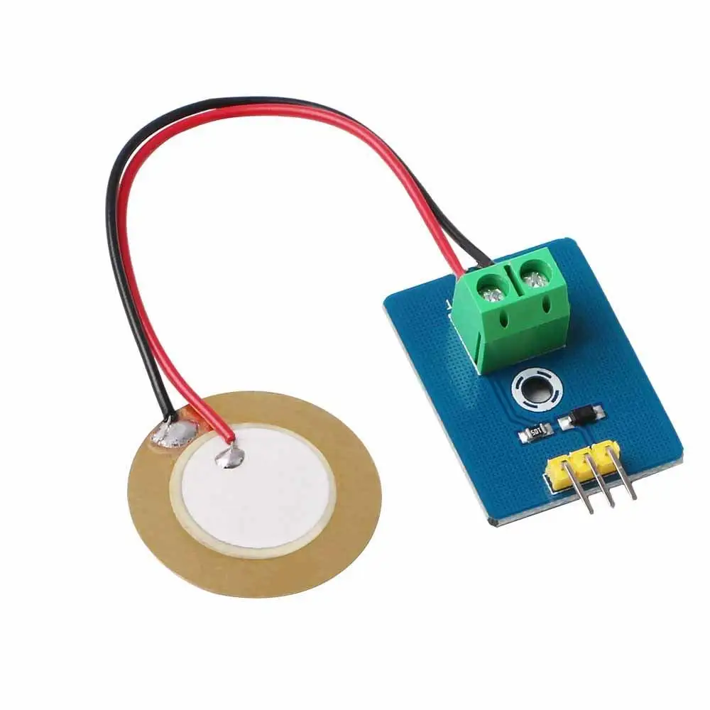 Diy Kit 3,3 v/5 v Керамический пьезо Вибрационный модуль датчика аналоговый контроллер компоненты электрооборудования датчик для Arduino Uno R3
