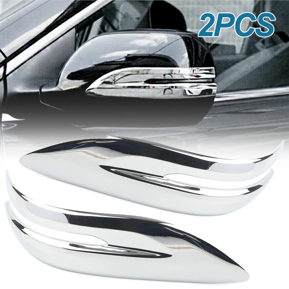 2Pcs Car Side Rearview Mirror Cover Moulding Trim for Honda CR-V CRV 2017 2018 2019 2020 2021 Chrome
