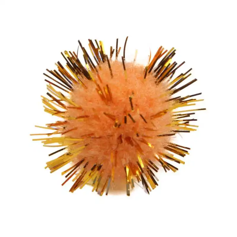 100 шт мини красочные блестящие шарики с помпоном из мишуры игрушки собака кошка