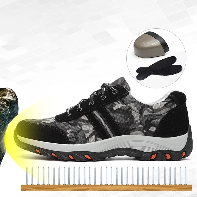 Мужская камуфляжная защитная обувь высокого качества с защитой от проколов