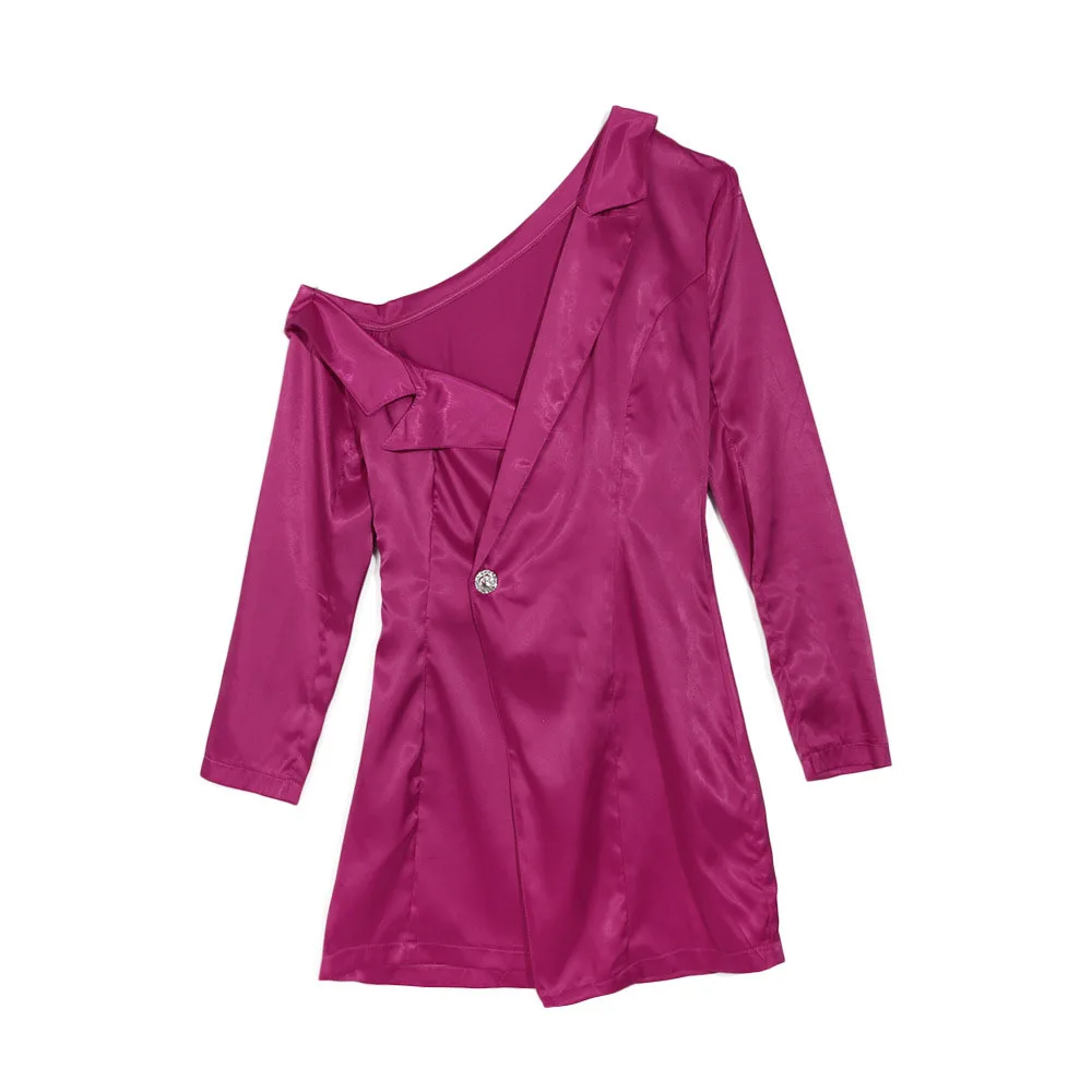 Повседневный Блейзер Женский сплошной цвет v-образным вырезом с длинным рукавом