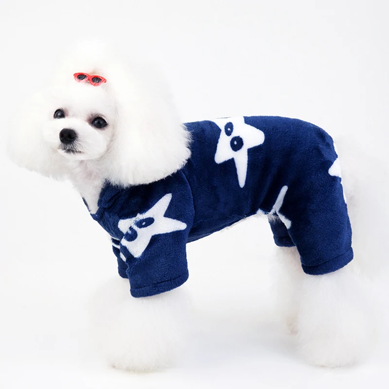Теплая женская пижама для собак одежда кошек пальто маленьких куртка домашних