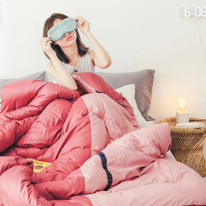 1 5 ~ 4 кг перо бархатное лоскутное одеяло теплое мягкое несколько вариантов