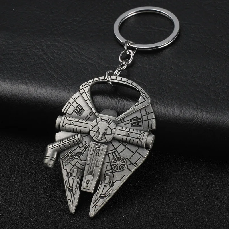 

Disney Metal Keyring Key Chain for Men Women Movie Star Wars Spaceship Millennium Falcon Star Destroyer Slave I Keychains