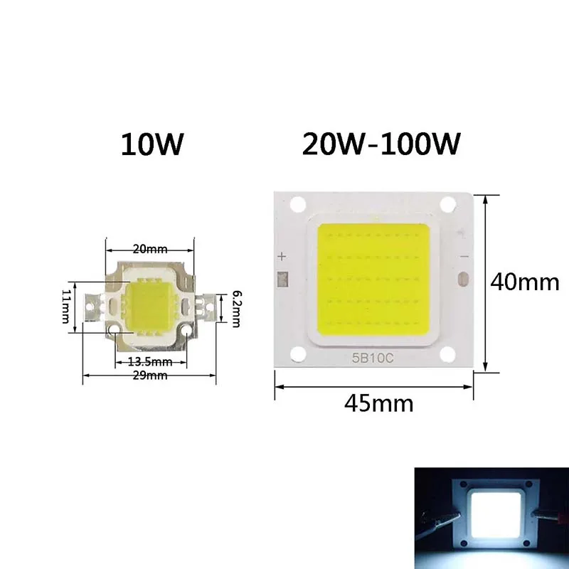 Драйвер светодиодного чипа COB светильник бусины 10 Вт 20 30 50 70 100 прожектор - Фото №1
