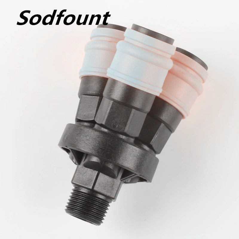 Быстроразъемное соединение из пластика и стали типа C 1/2 дюйма 1/4 1 шт.|Фитинги для