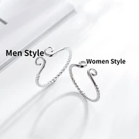 retro design journey to the west to hoop curse ring simple men women opening silver plated ring fashion men women party jewelry