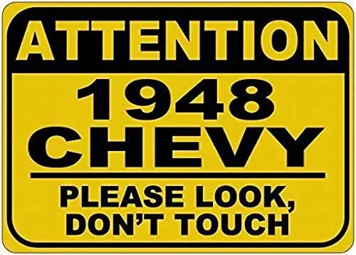 

Wall Decor Home Bedroom Living Room Kitchen Wall Art 12x8inches,1948 Please Look Touch Decor Sign,Art Decoration for Bar Cafe Ho