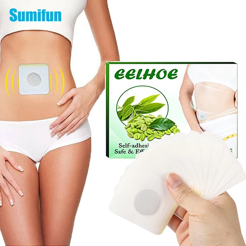 10 шт./коркор. пластырь для похудения продукт снижения веса сжигающие жир пластыри