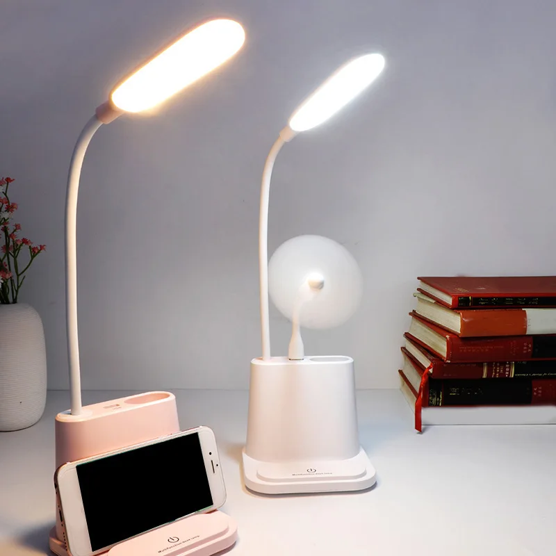 New LED Night Light Eye-Caring Table Lamp Desk with USB Charging Port Home Bedroom SF66 | Освещение