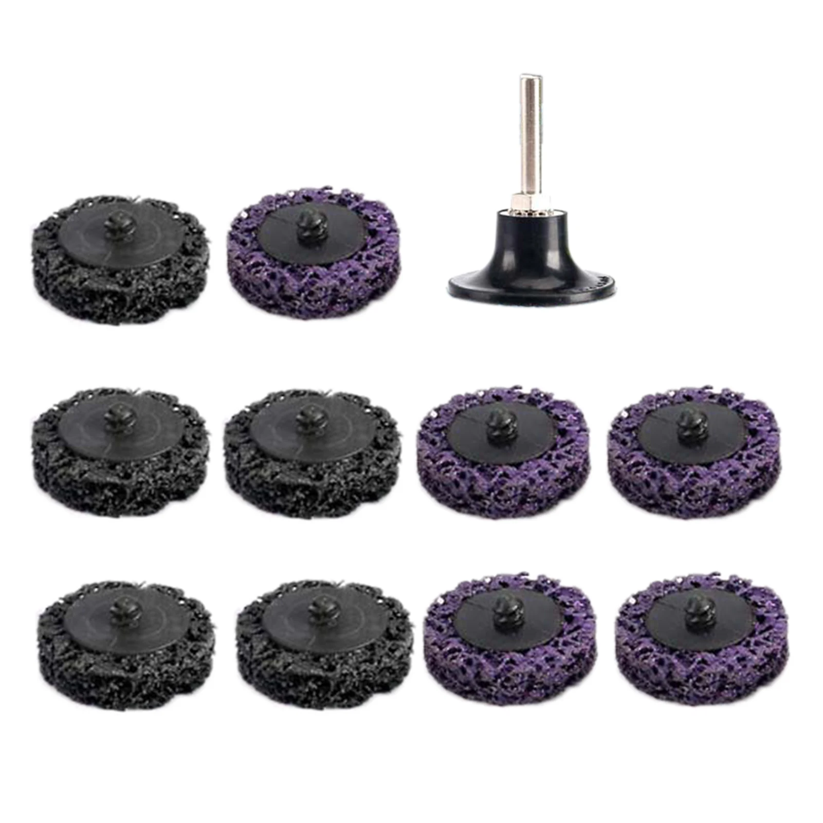 

11pcs 2inch Rust Removal Discs Set Wheel For Angle Grinder Quick Change Polish Practical Nylon Easy Strip Metalworking