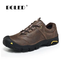 natural leather shoe men comfortable outdoor casual shoes lace up spring autumn beathable men shoes sneakers