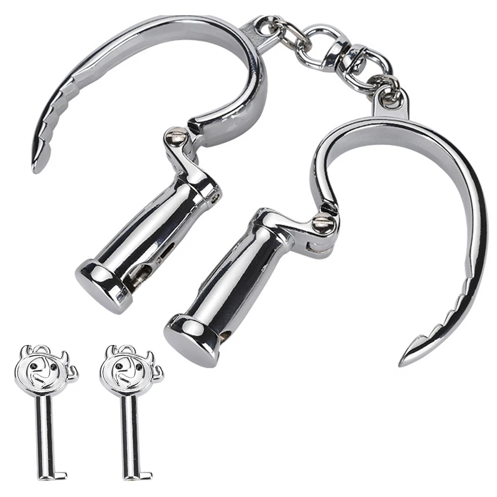 Stainless Steel Handcuffs Horseshoe Ankle Restraints Fetish Slave Metal Wrist Cuffs Couple Bondage Sex Toys For Women | Красота и