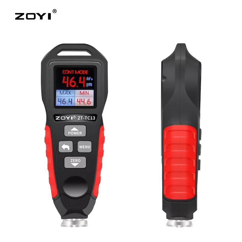 Цифровая Подсветка ZOYI ЖК-измеритель толщины пленки Автомобильный датчик краски