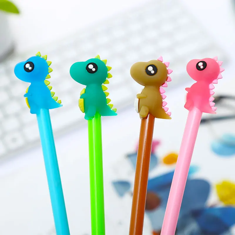 12 шт./компл. японский динозавра Милая гелевая ручки Дракон Забавные милые