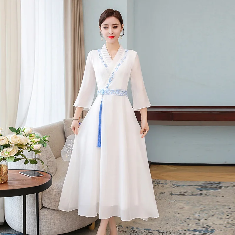 2020 cheongsam платье ao dai вьетнамское aodai Вьетнам цветочный принт qipao винтажная Новинка