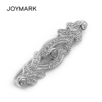 925 silver phoenix tail pendant clasp connector zircon pave sterling silver vintage style jewelry findings components sljq cz038