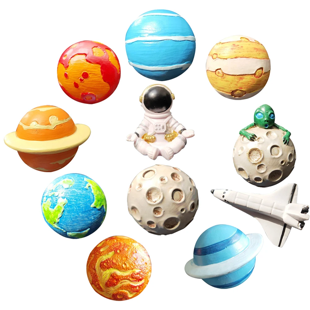 

Kitchen 3D Fridge Magnets Resin Star Series Creative Astronaut Style Refrigerator Decoration Sticker Household Accessories