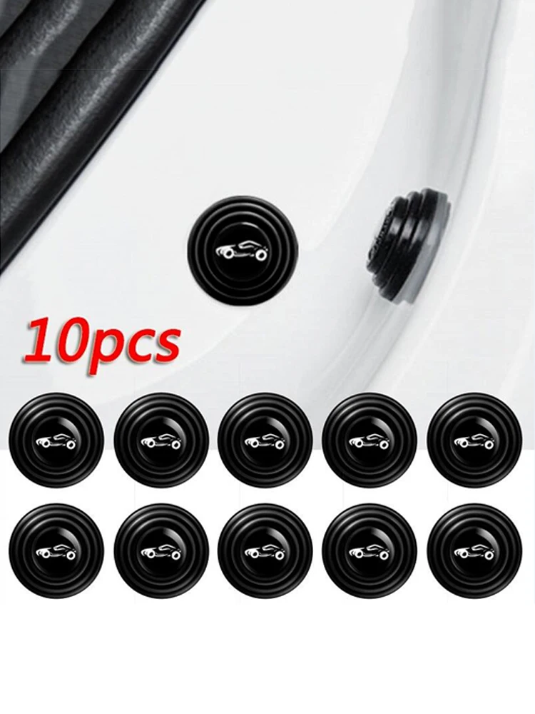 

10pcs Car Door Buffer Damping Rubber Pad Universal Soundproof Buffer Gasket Anti-shock Closing Door Stickers Auto Accessories