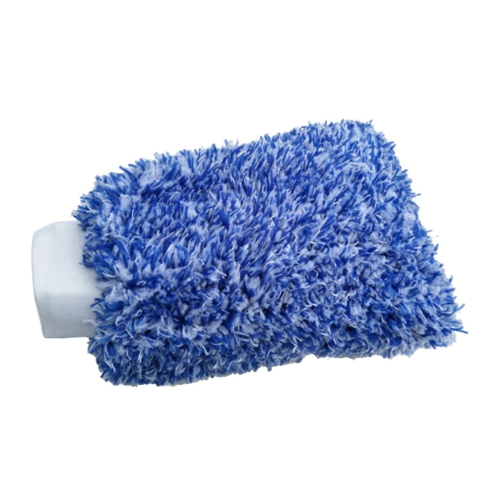 

Microfiber Soft Auto Care Wash Gloves Car Wax Detailing Brush Cleaning Tool