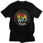 Винтажные 1973 Гей ЛГБТ подарок равенства наряд на день рождения Футболка мужская футболка с короткими рукавами модная 48 летняя футболка, хлопковая футболка