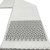 latest dubai design white color 100 cotton african lace fabric 2022 high quality swiss voile lace with stones