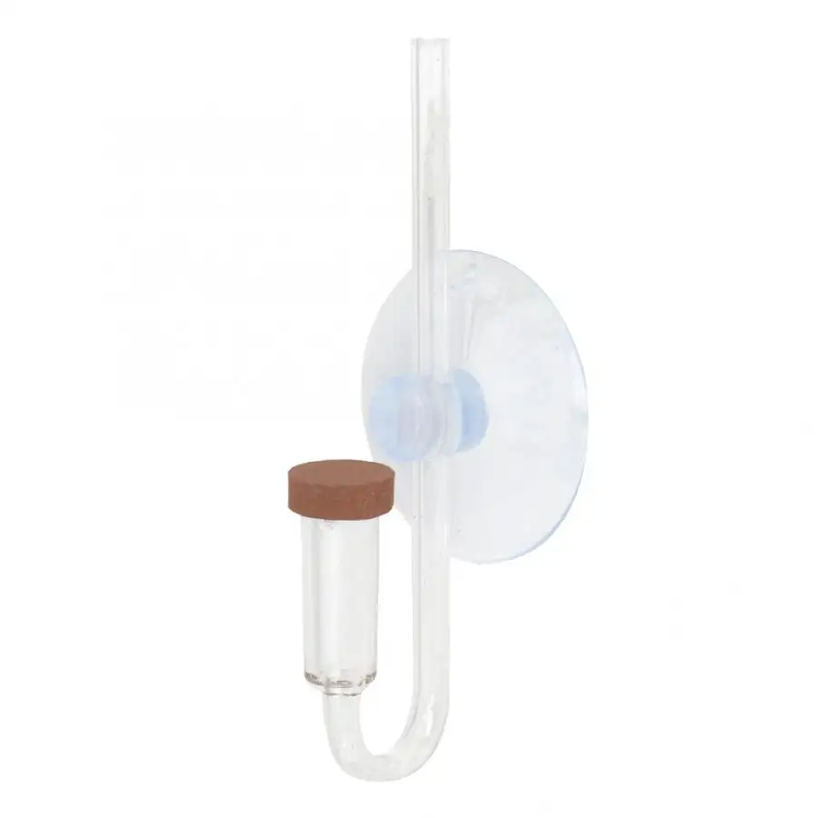 Fish Tank Acrylic Transparent CO2 Diffuser Atomizer Bubble Counter for Aquarium Plants Water Grass