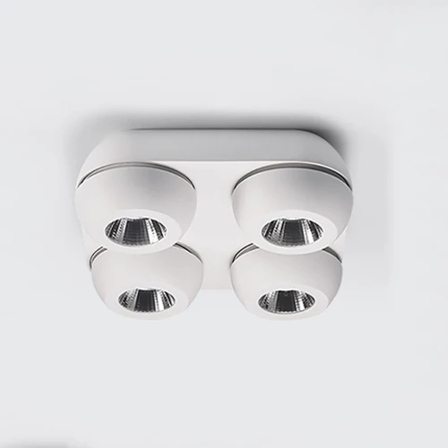white 40W Поверхностный монтаж потолочный светильник 360 градусов вращающийся 10W20W40W COB светодиодный точечные потолочные светильники AC110-220V светодиодный потолочный светильник Внутреннее освещение - Цвет корпуса: white 40W